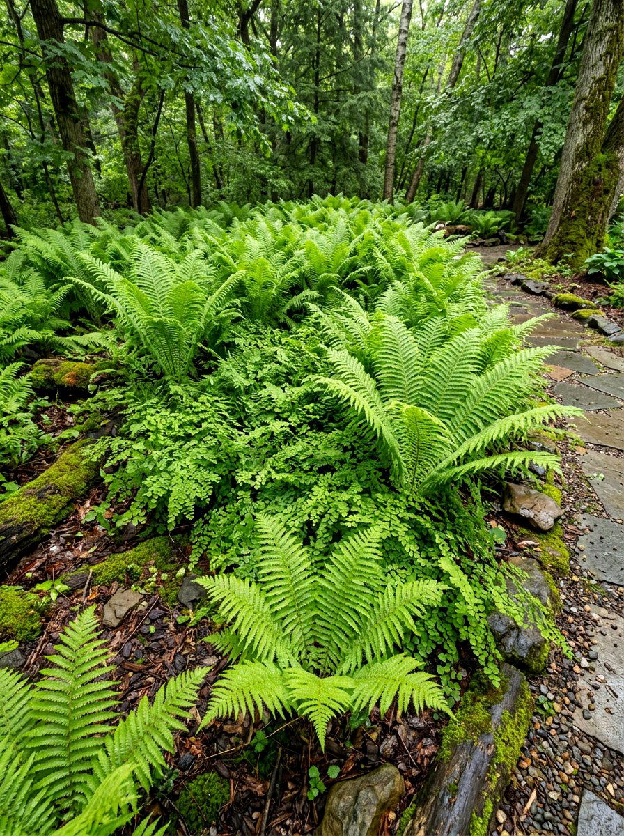 Fern Rain Garden - 30 rain garden ideas