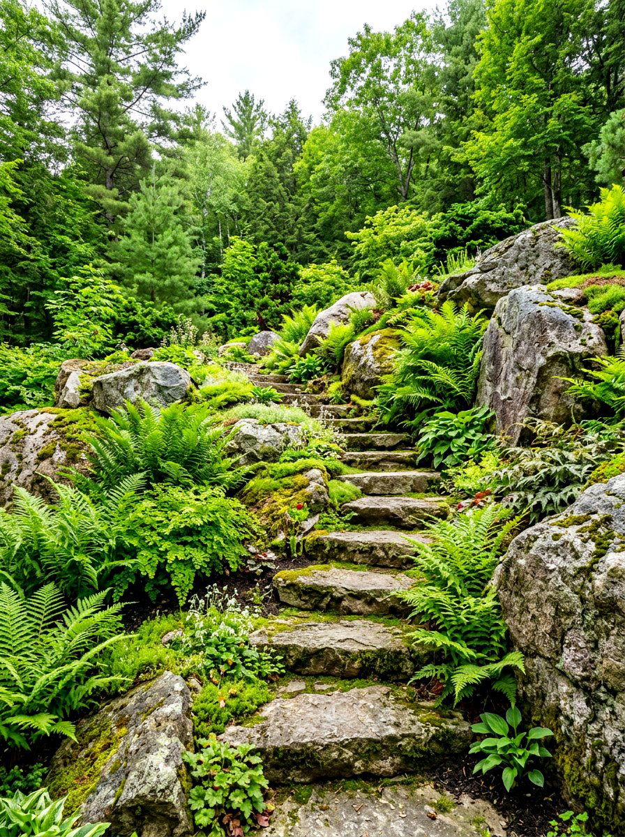Fern Rock Garden - 30 fern garden ideas