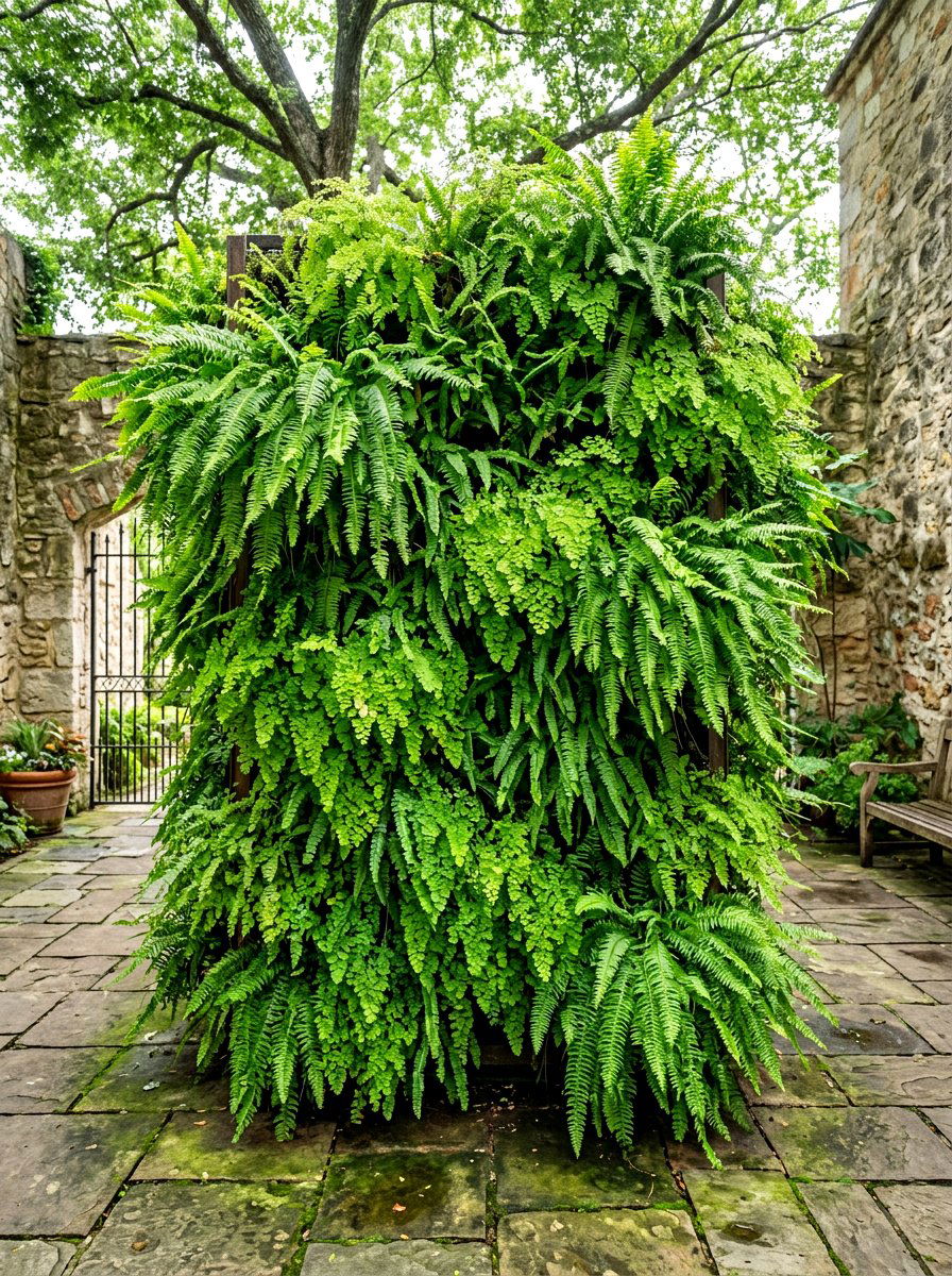 Fern Wall Panel - 30 vertical garden ideas