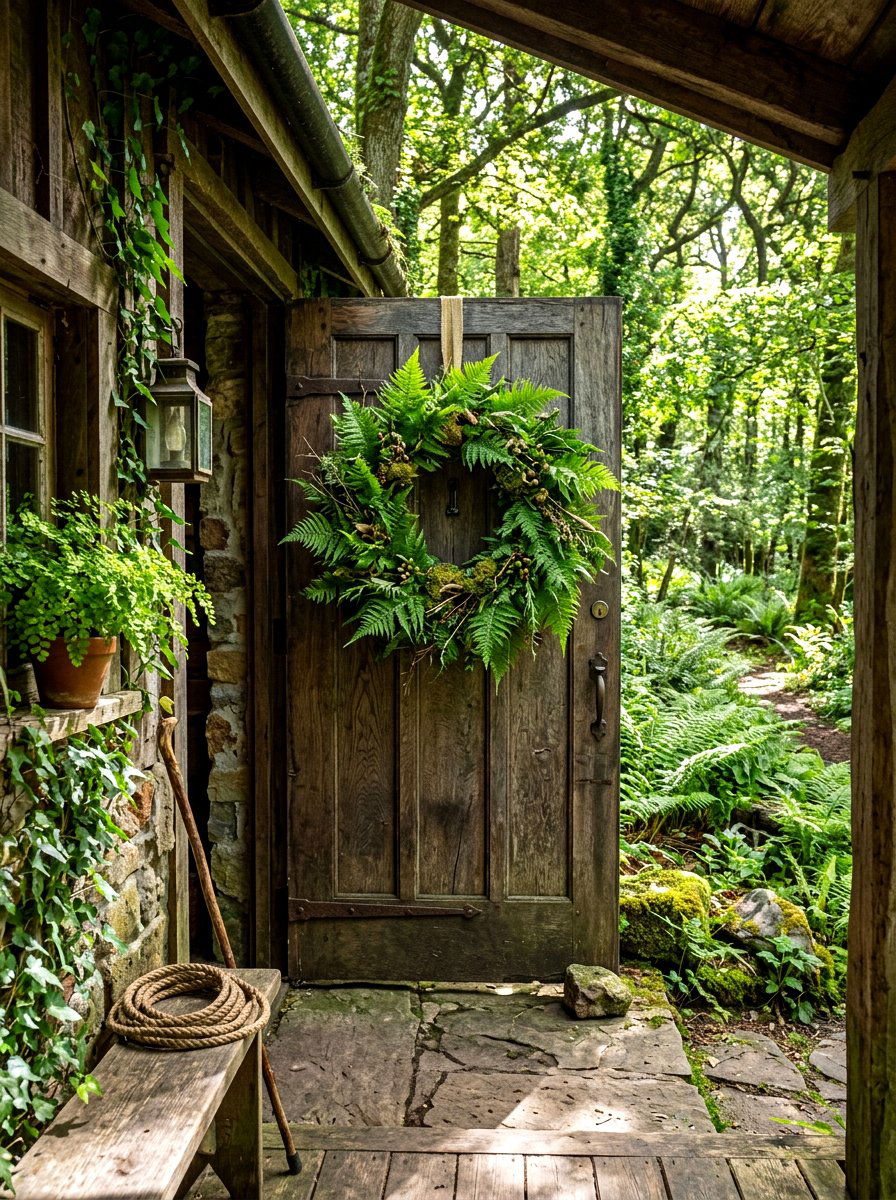 Fern Woodland - 30 summer wreath ideas