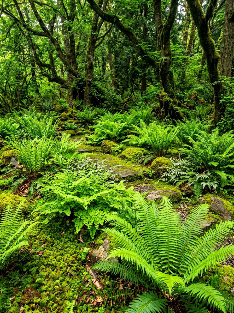 Fern garden - 30 cabin backyard landscaping ideas
