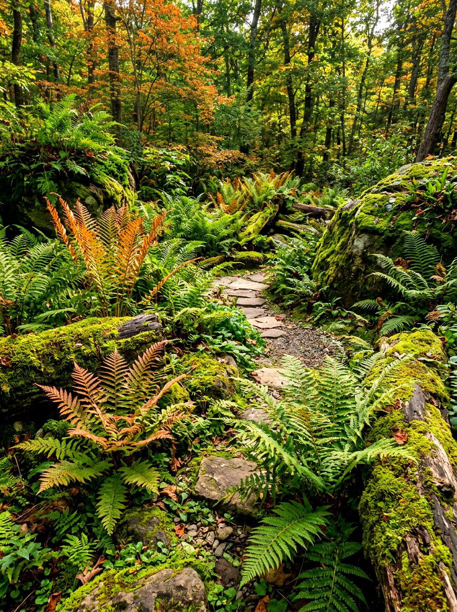 Fern glen backyard - 30 shade perennial garden ideas