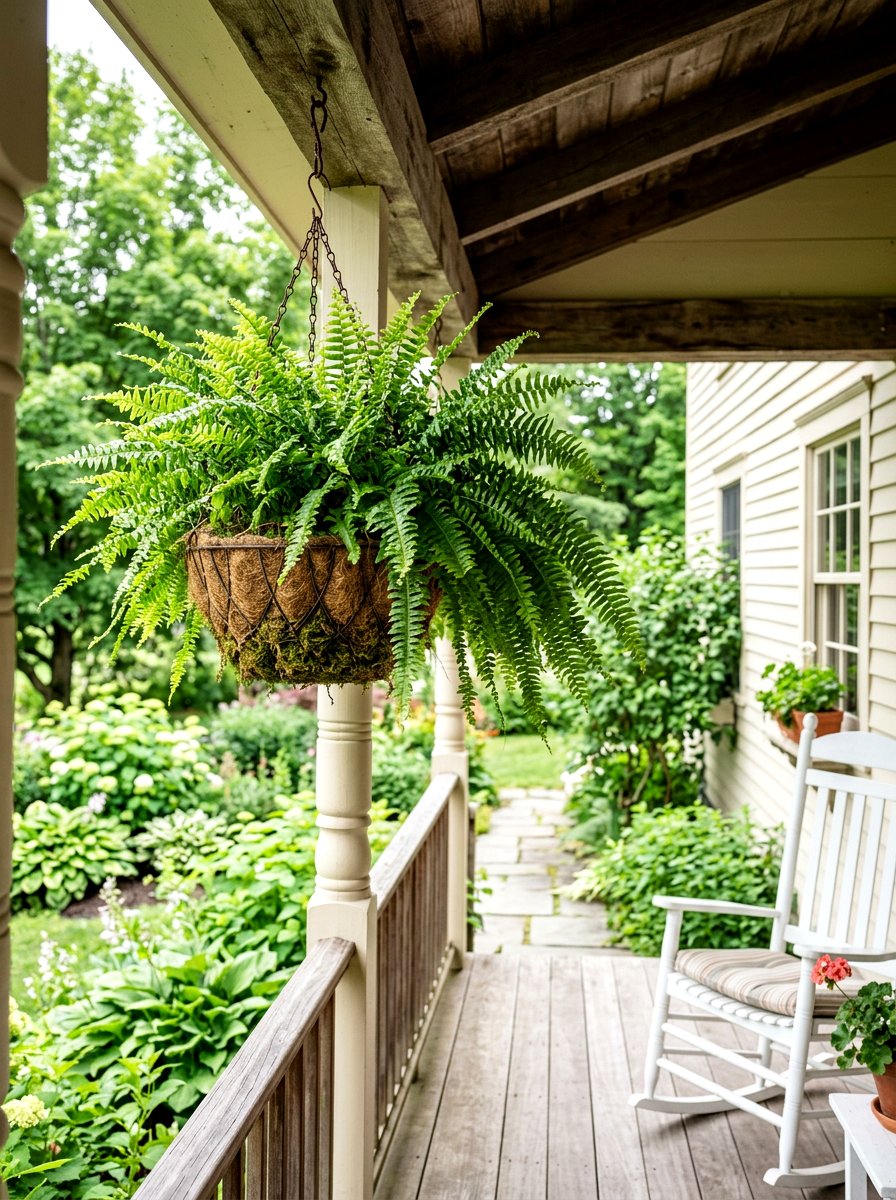 Fern hanging basket - 30 hanging basket ideas