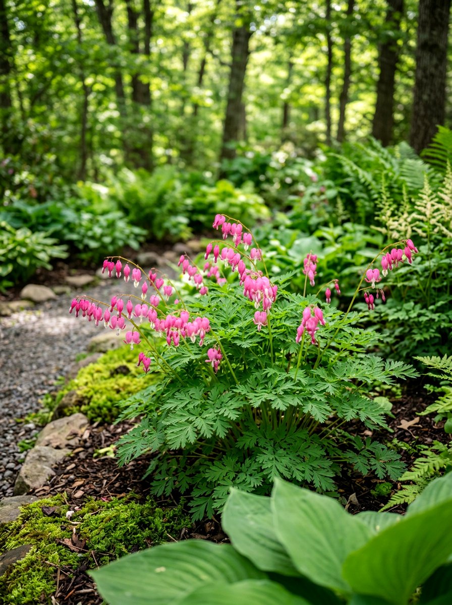 Fernleaf Bleeding Heart - 30 early spring flower bed ideas