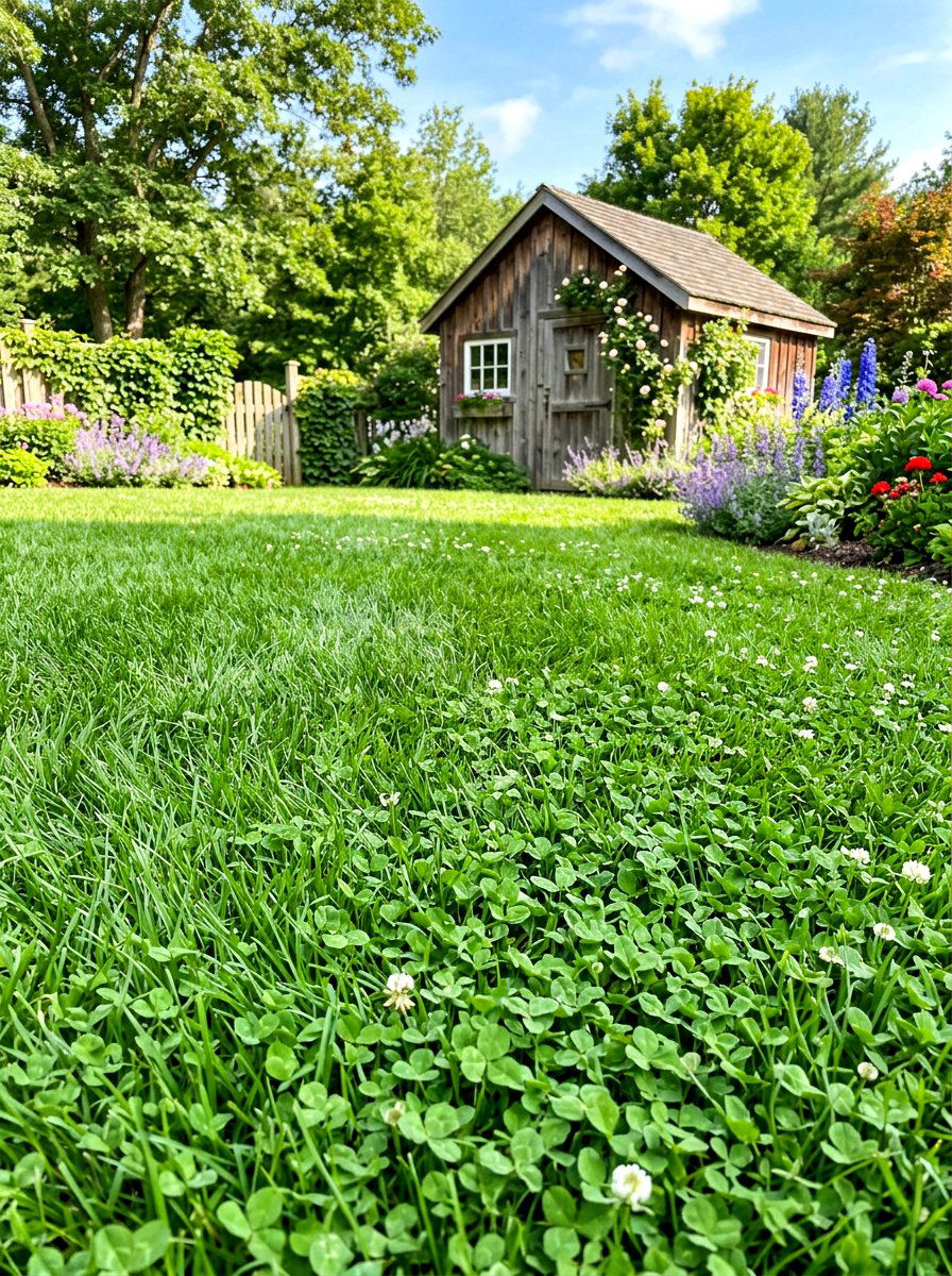 Fescue Clover Blend - 30 clover lawn ideas