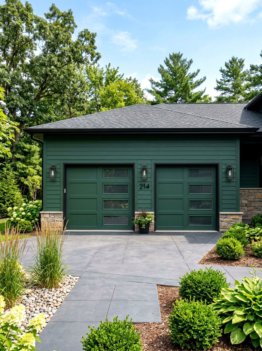 Fiber Cement Siding - 30 garage facade ideas