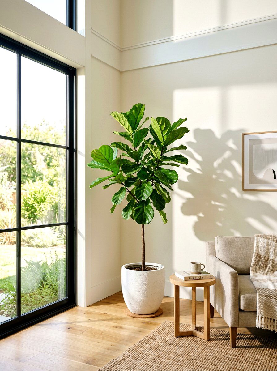 Fiddle Leaf Fig - 30 tropical indoor plant ideas
