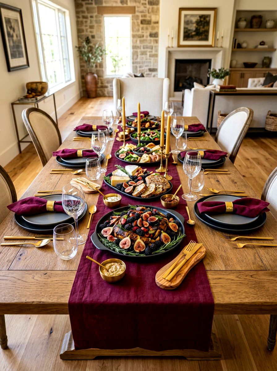 30 Moody Berry Tablescape Ideas for Romantic, Dark Style
