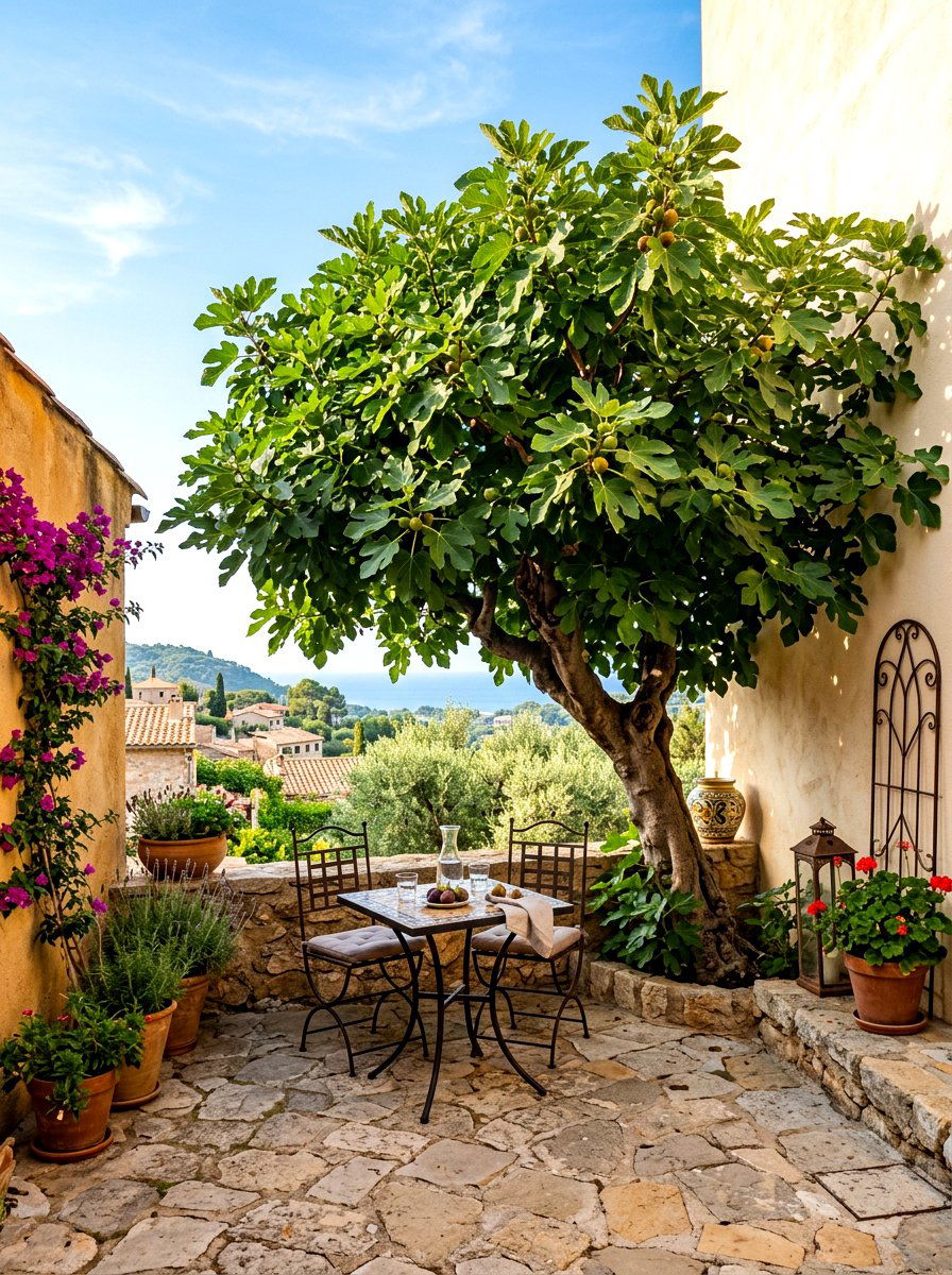 Fig Tree Corner - 30 edible entertaining backyard ideas