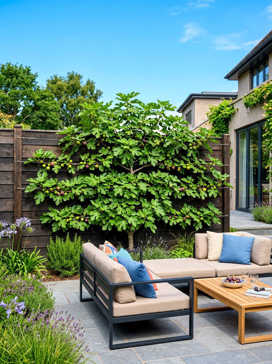 Fig tree espalier - 30 espalier wall garden ideas