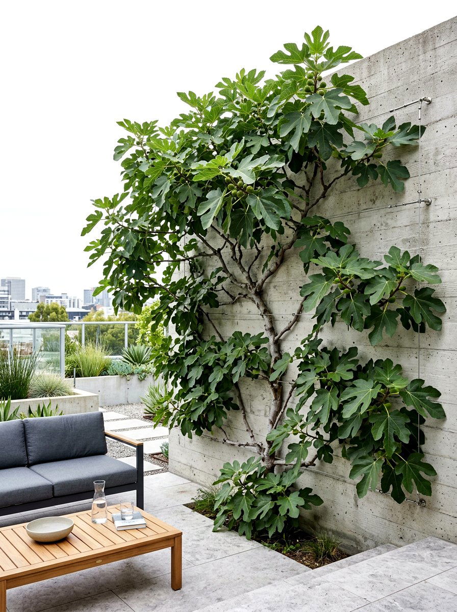 Fig tree informal espalier - 30 espalier fruit tree ideas
