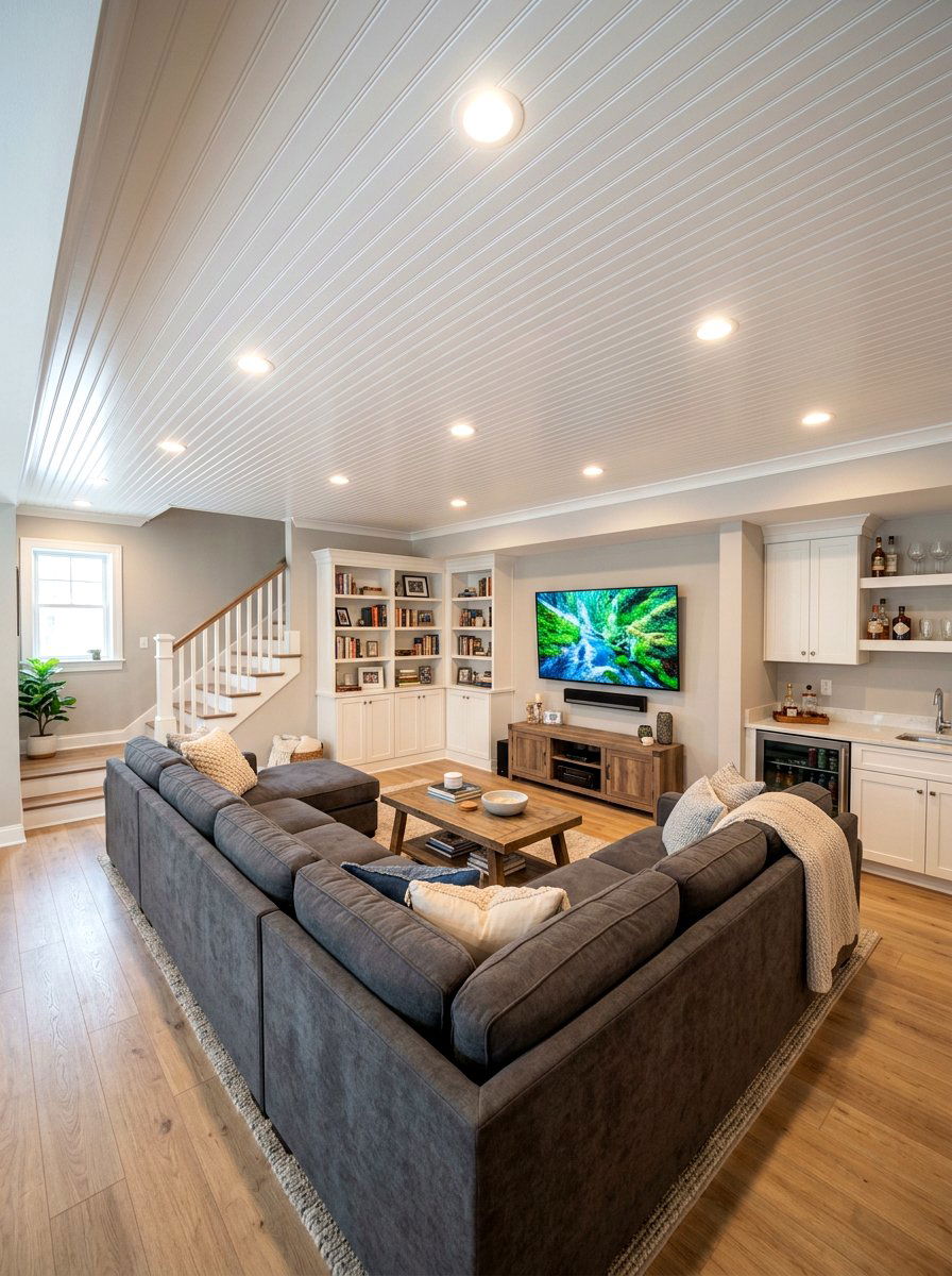 Finished Basement Beadboard - 30 beadboard ceiling ideas