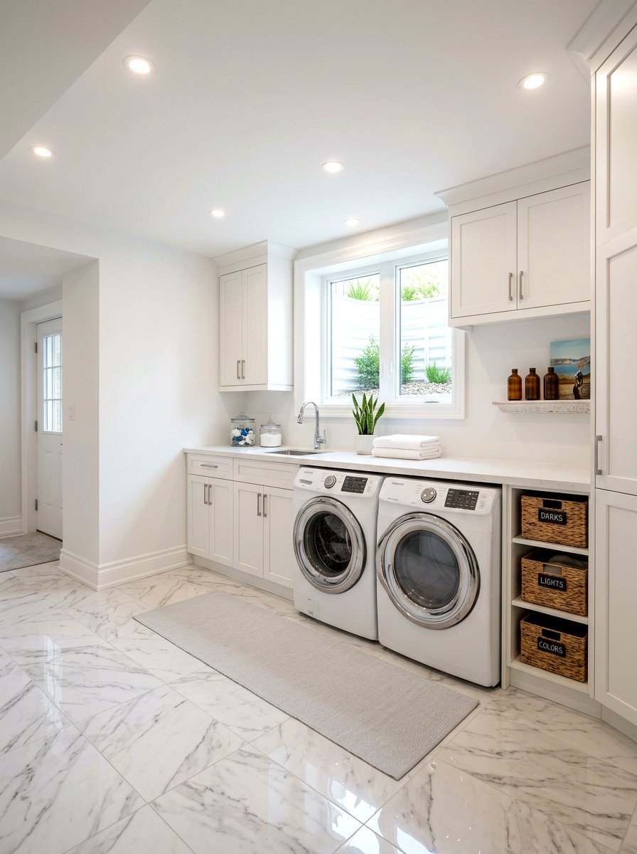 Finished basement laundry room - 30 basement laundry area ideas