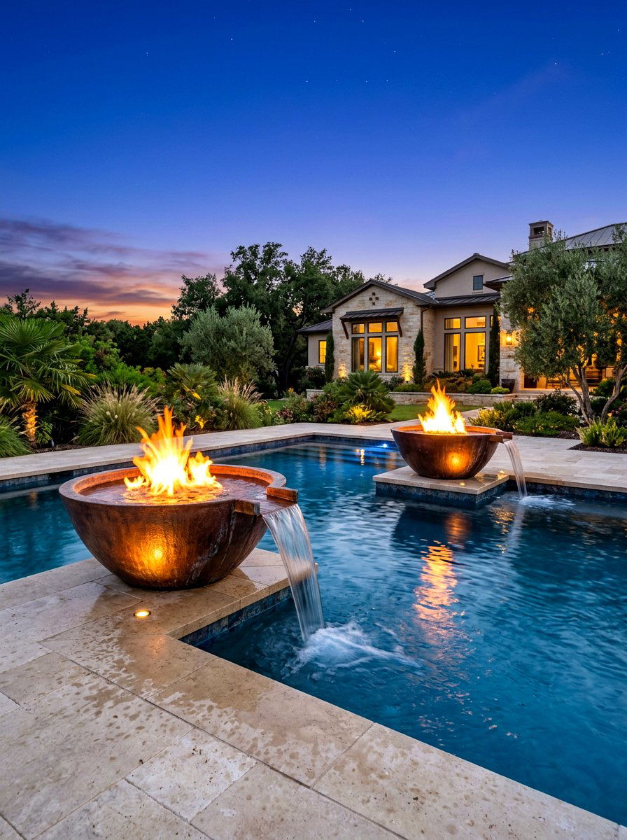 30 Pool Waterfall Ideas for Soothing Sound and Stunning Views