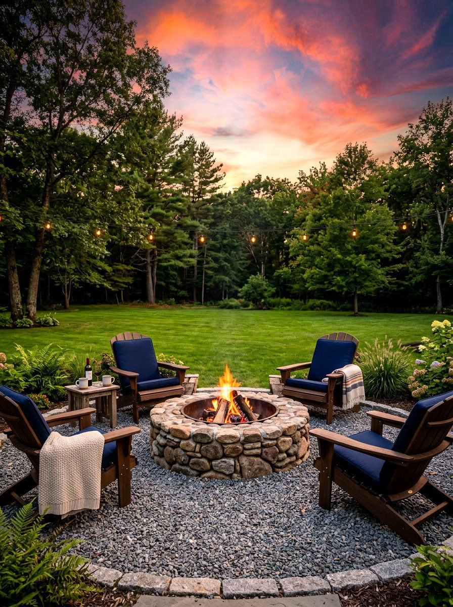 Fire Pit - 30 family cookout backyard ideas