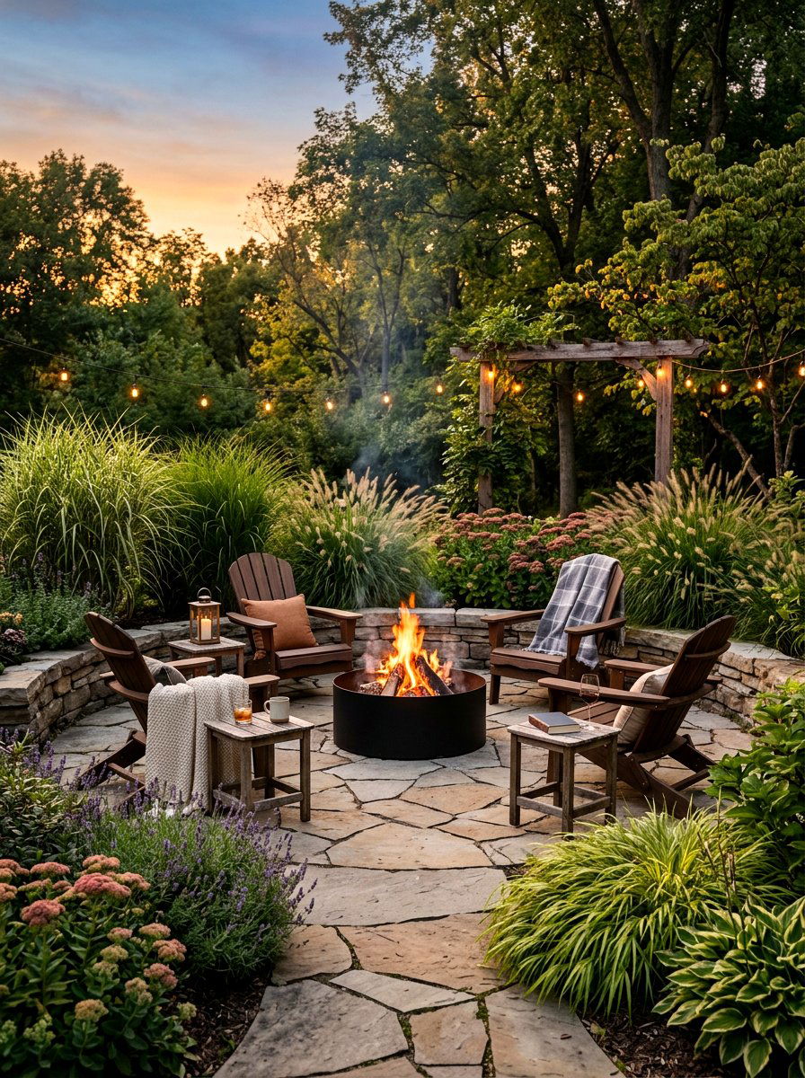 Fire Pit Area - 30 backyard zoning ideas