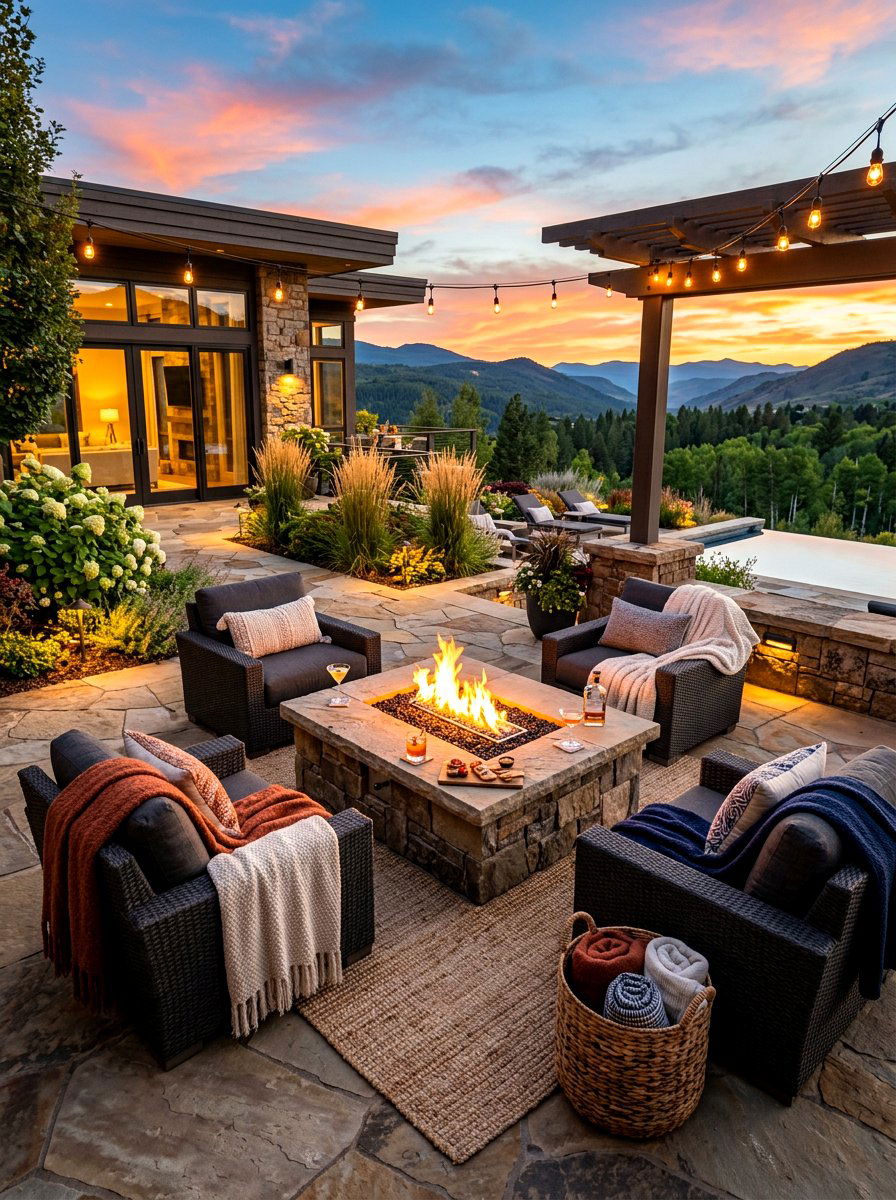 Fire Pit Coffee Table - 30 outdoor coffee table styling ideas