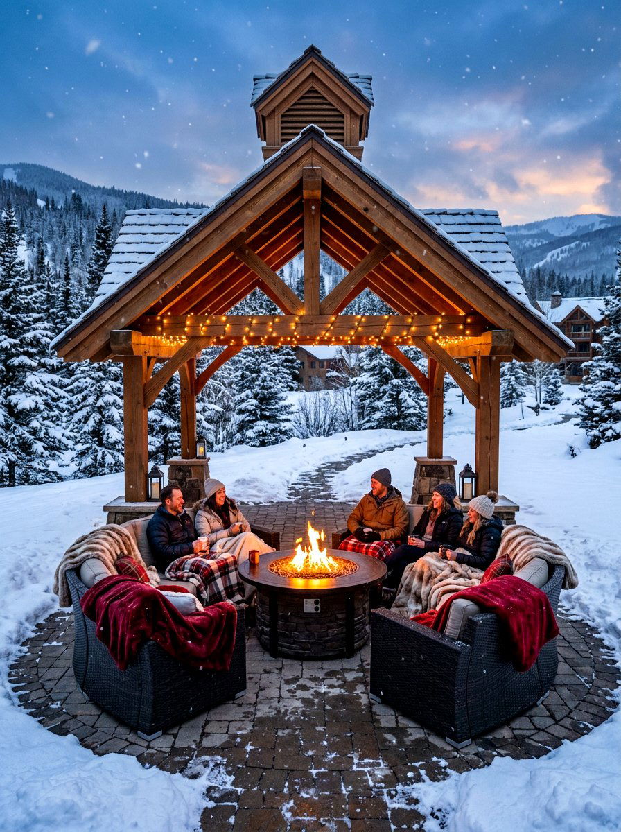 Fire Pit Gazebo - 30 gazebo decorating ideas