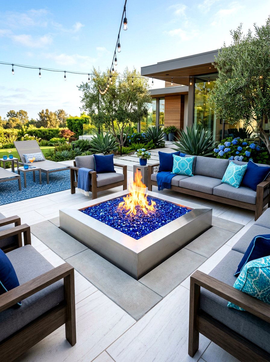 Fire Pit Glass Beads - 30 gas fire pit ideas