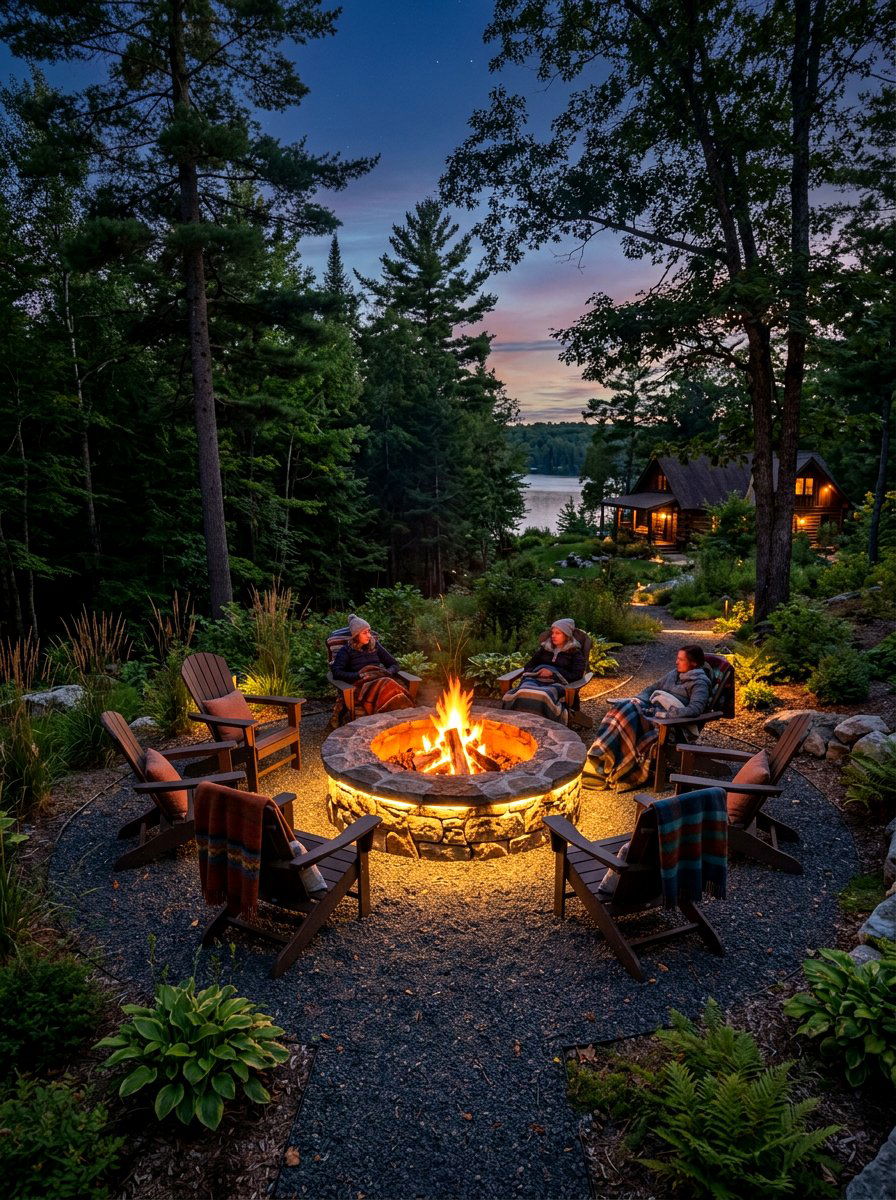 Fire Pit Lighting - 30 patio lighting ideas