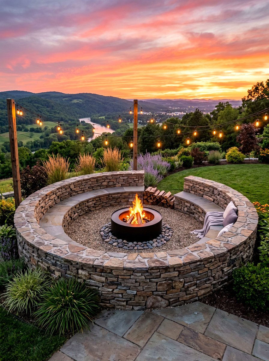 Fire Pit Retaining Wall - 30 retaining wall garden ideas