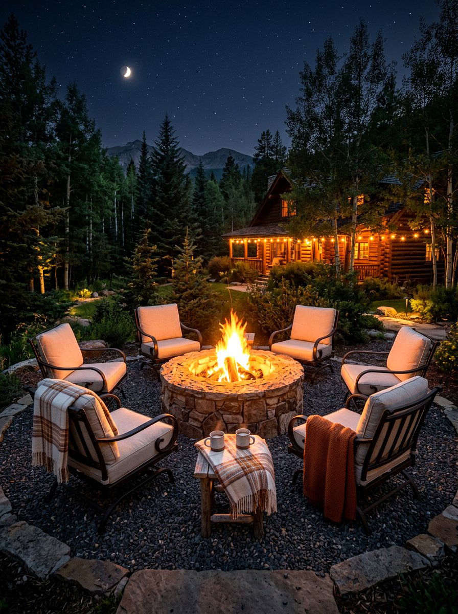 Fire Pit Seating - 30 metal patio furniture ideas