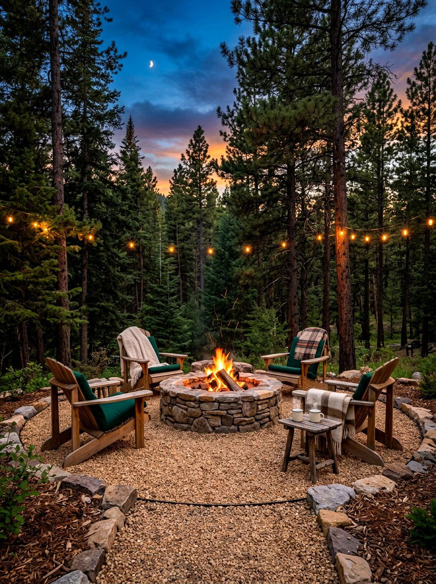 Fire Pit Seating Area - 30 patio decorating ideas