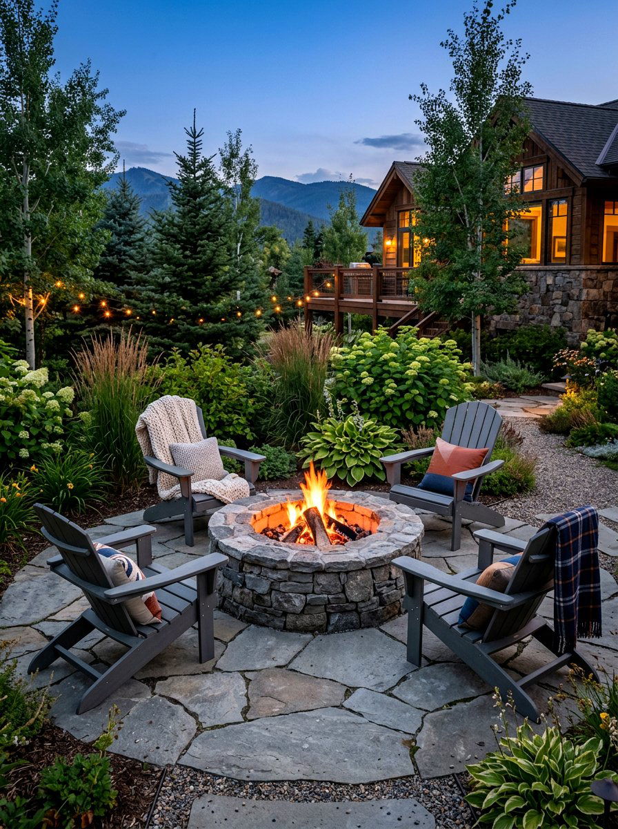 Fire Pit Seating Area - 30 backyard makeover ideas