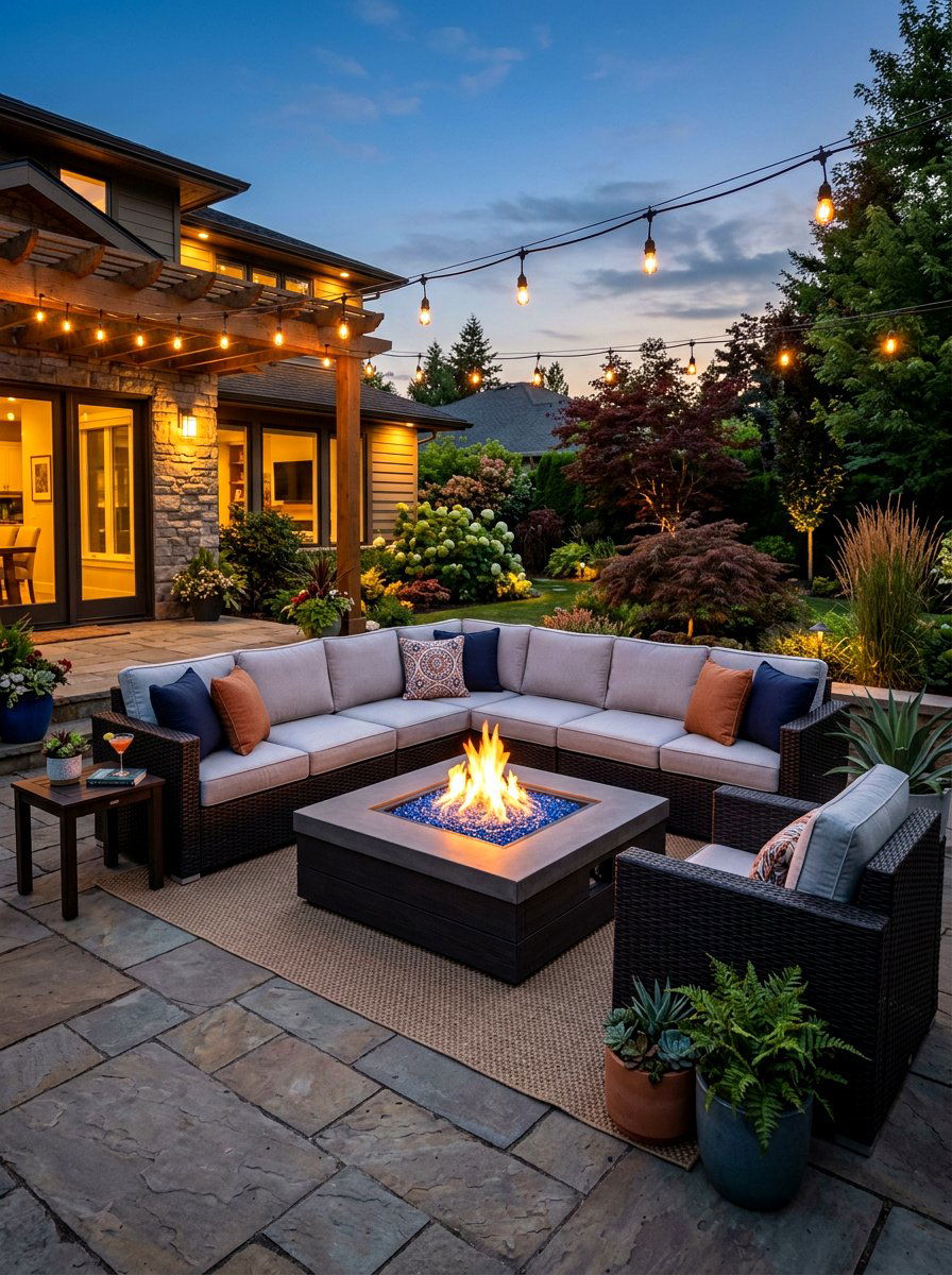 Fire Pit Sectional Set - 30 outdoor sectional ideas