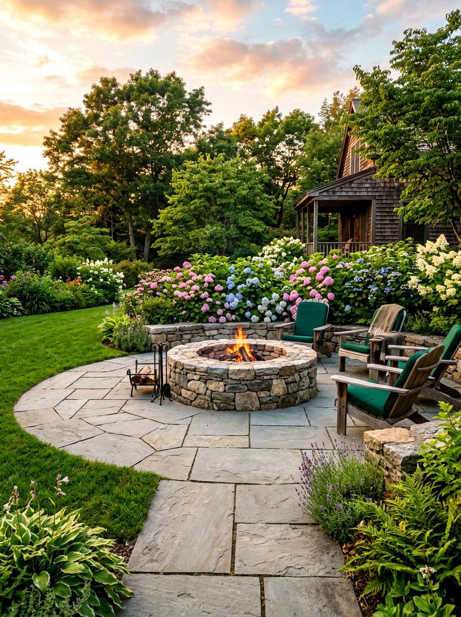 Fire Pit Stone Patio - 30 backyard seating circle ideas