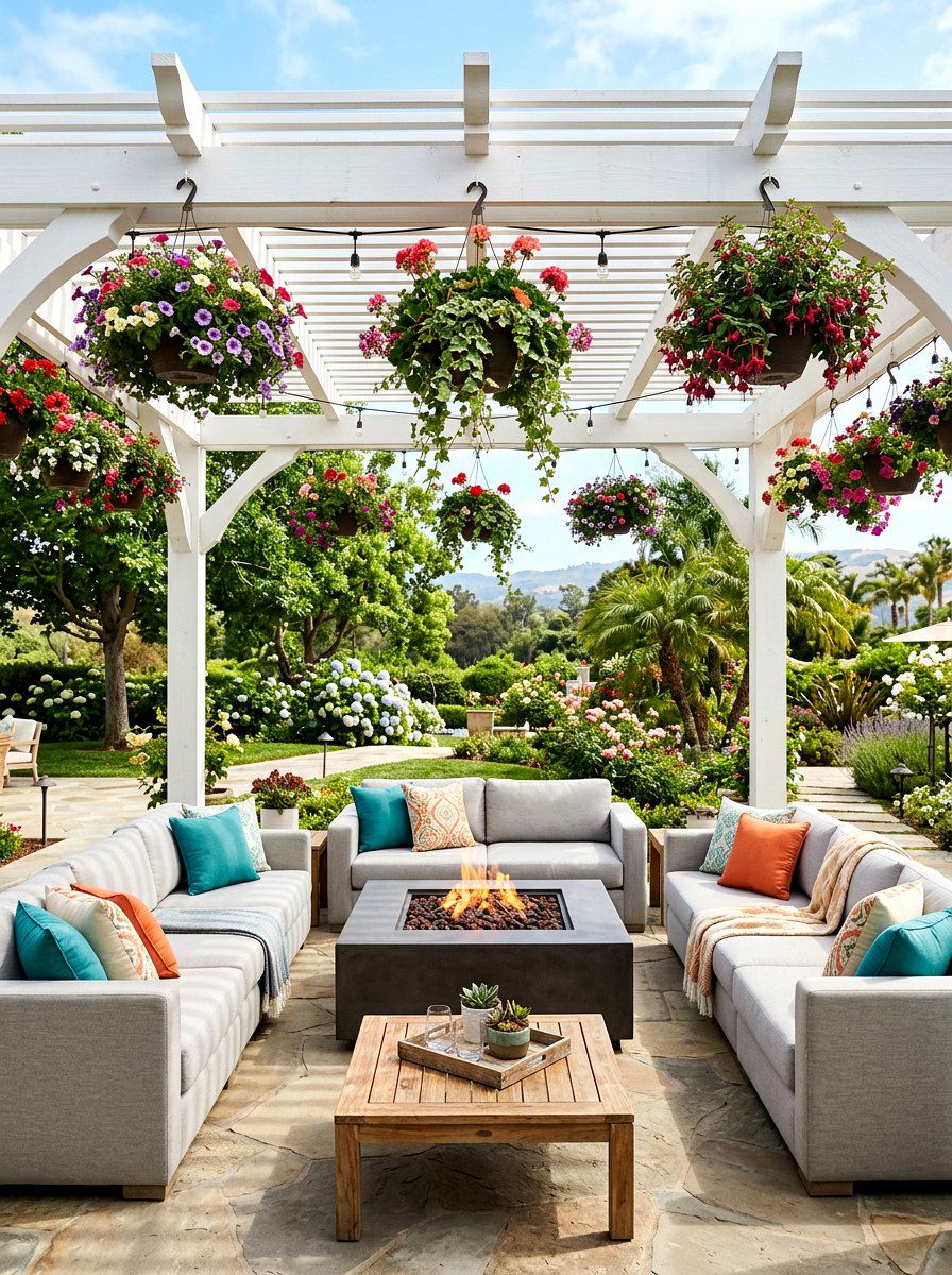 Fire Pit Under Pergola - 30 fire pit corner ideas