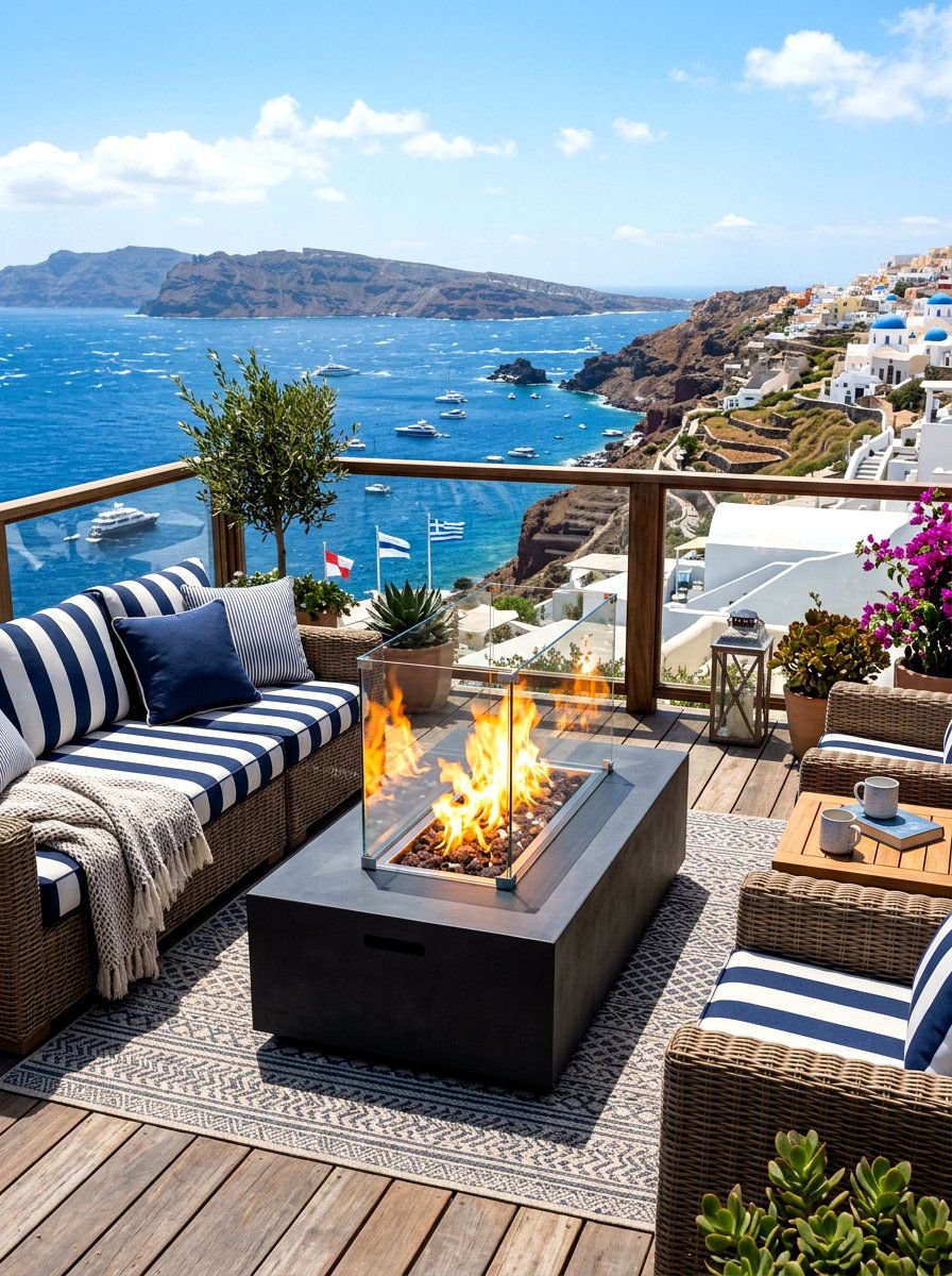 Fire Table With Glass Guard - 30 deck fire table ideas