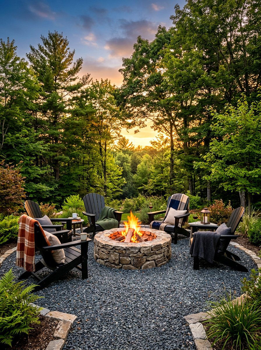 Fire pit lounge - 30 backyard seating ideas