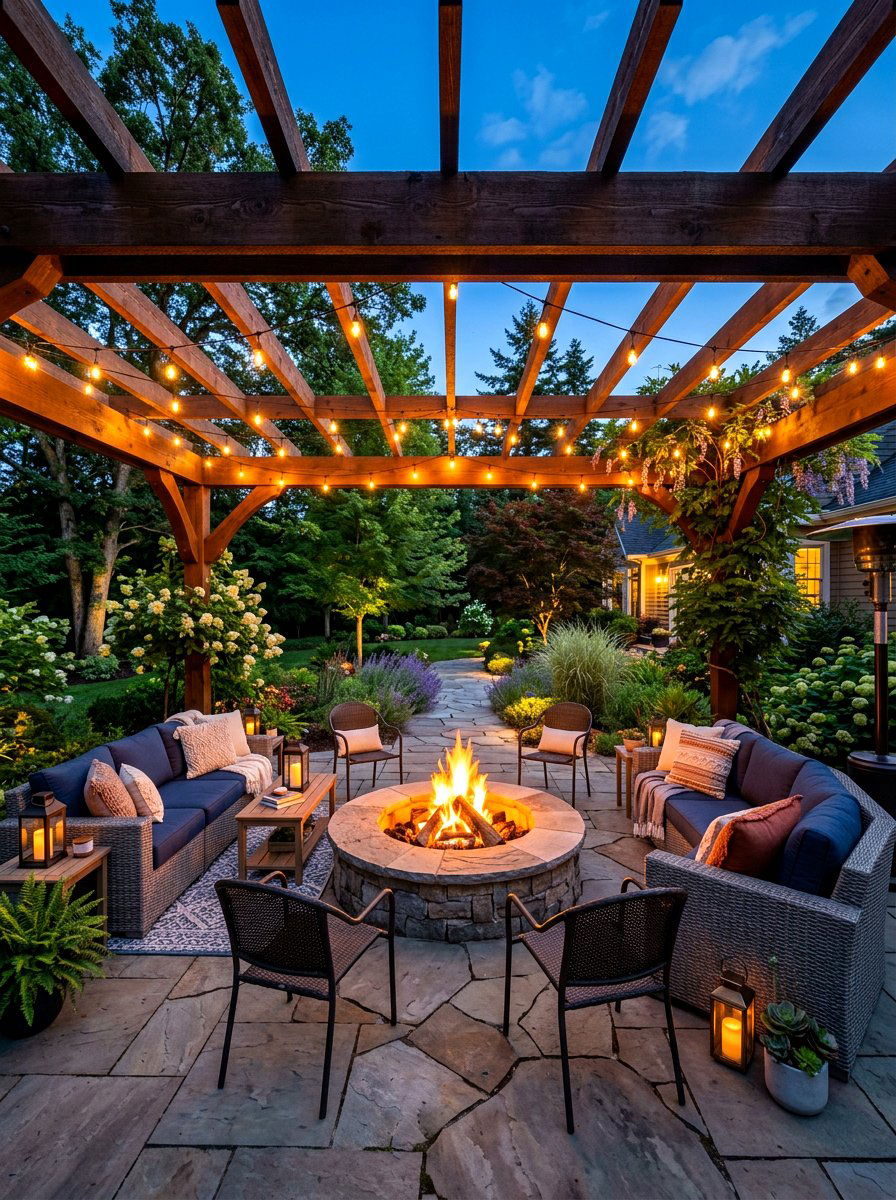 30 Paver Fire Pit Patio Ideas for Cozy Nights with Friends
