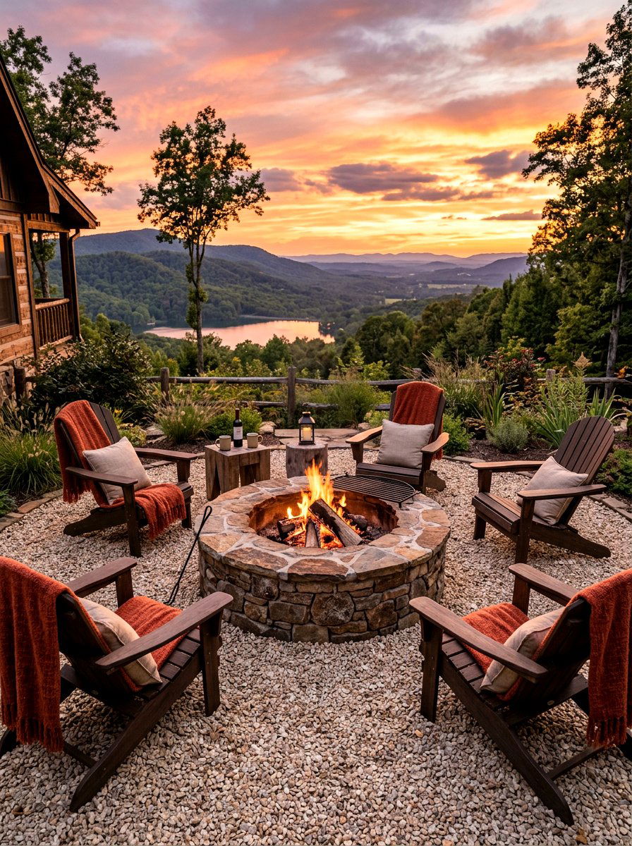 Fire pit seating - 30 summer hosting home ideas
