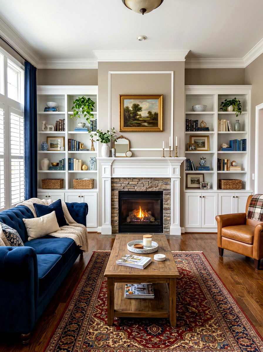 Fireplace Built In Shelves - 30 family room fireplace ideas