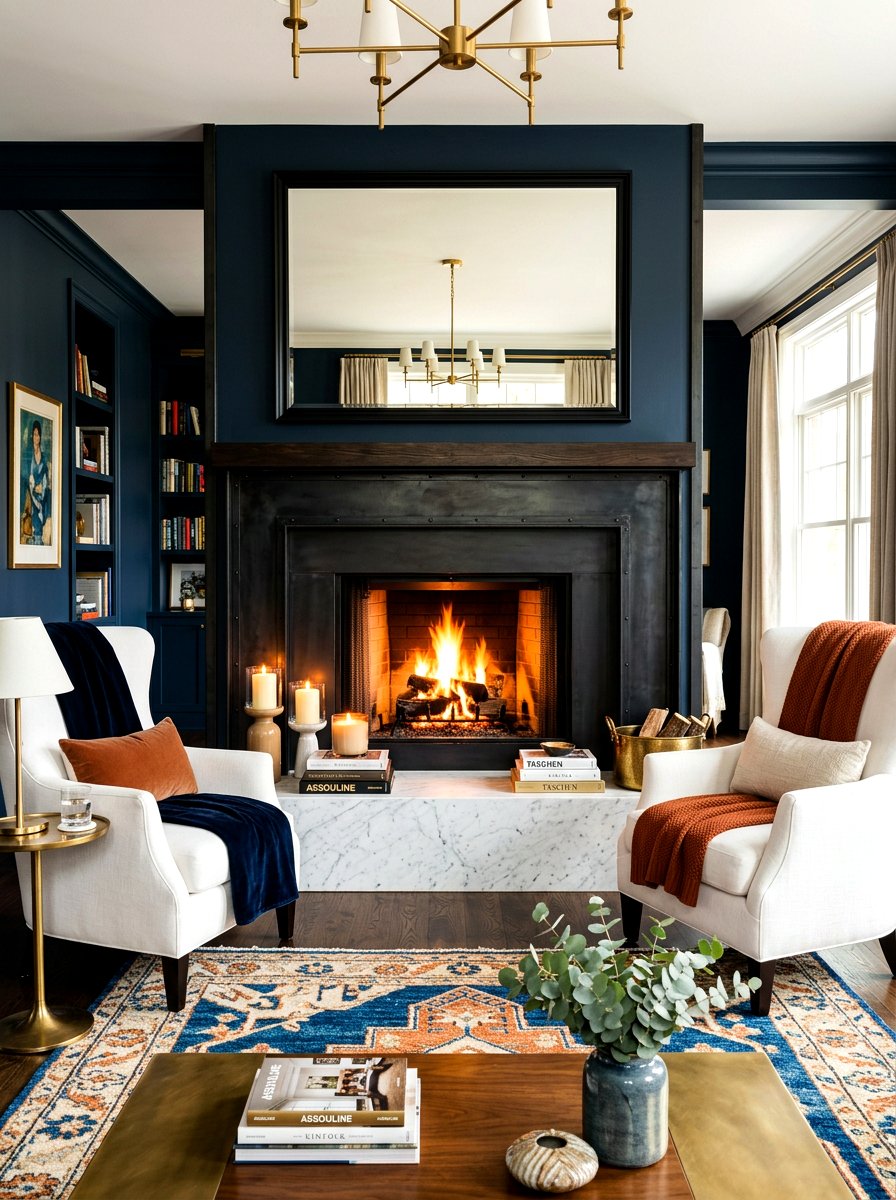 Fireplace Focal Point Living Room - 30 collected luxury living room ideas