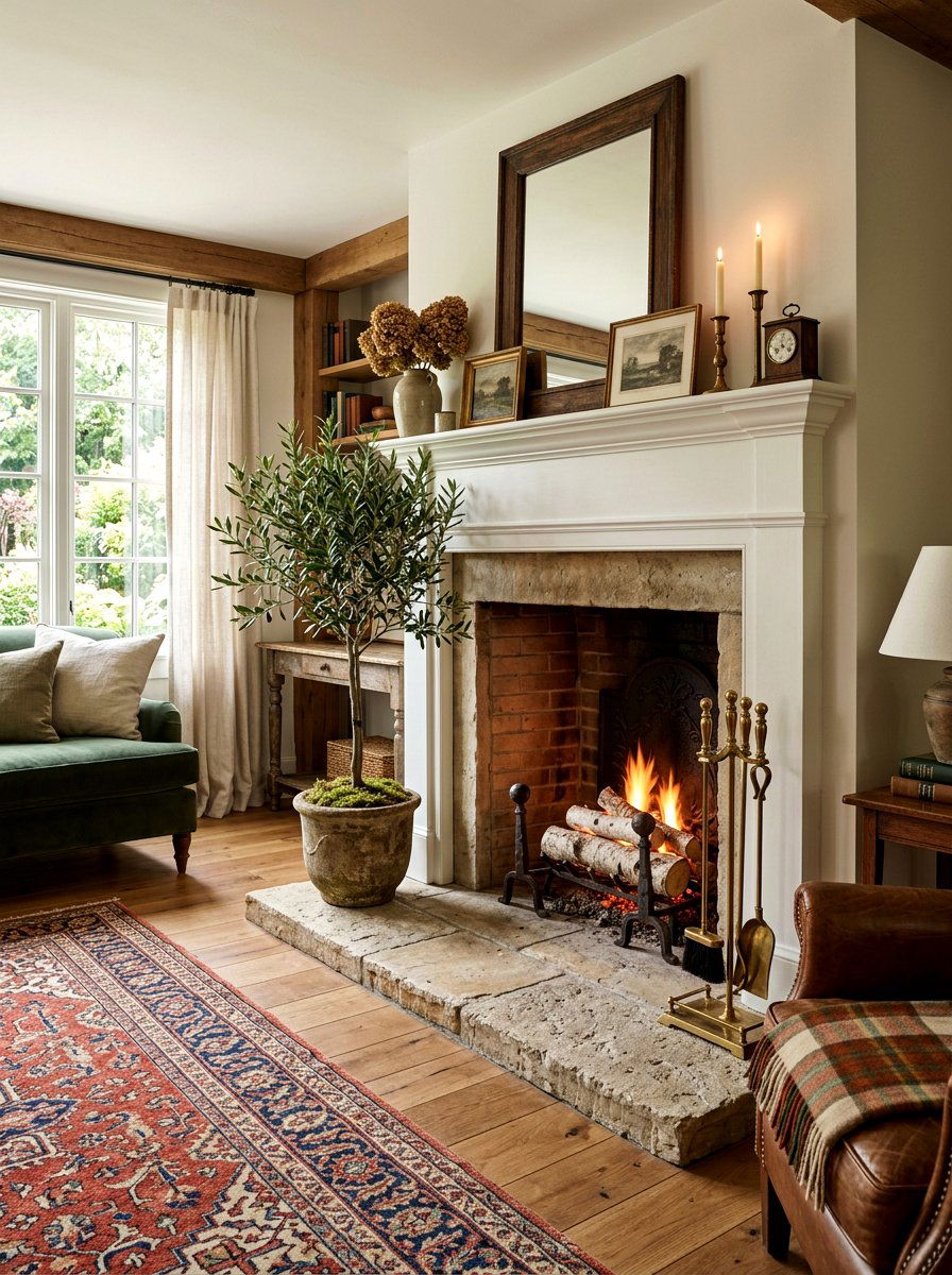 Fireplace Hearth Olive Tree Decor - 30 olive tree decor ideas