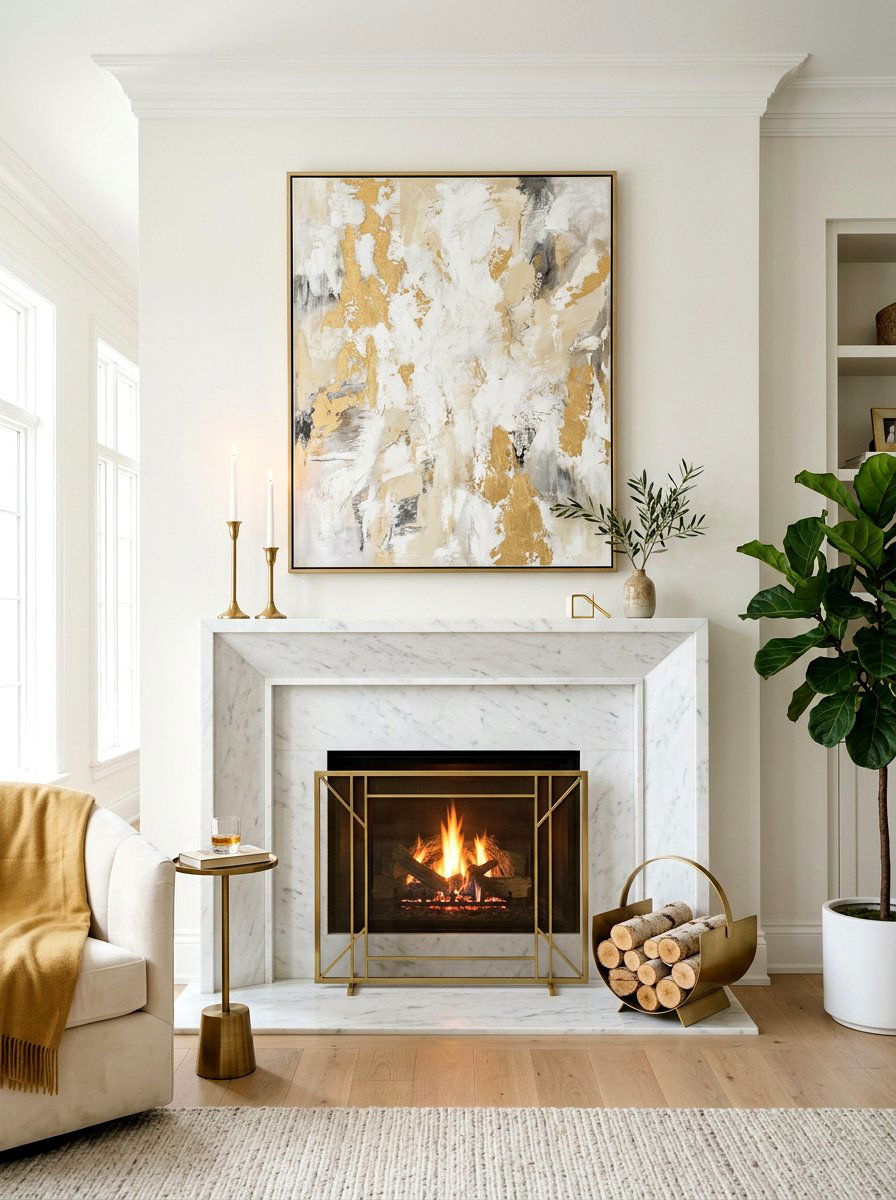 Fireplace Hearth - 30 camera ready home styling ideas
