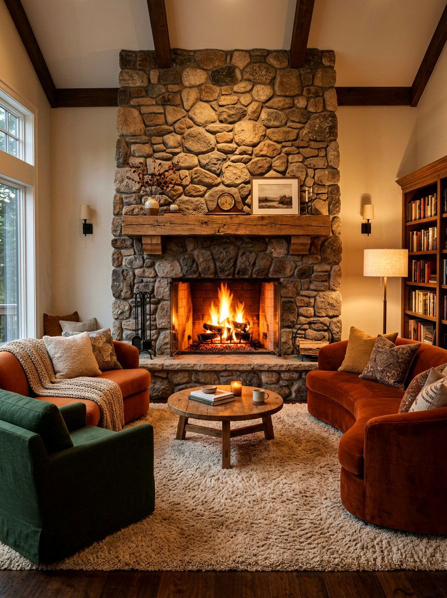 Fireplace Living Room - 30 cozy living room ideas