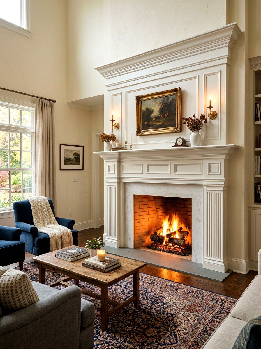 Fireplace Mantel Surround - 30 decorative molding ideas