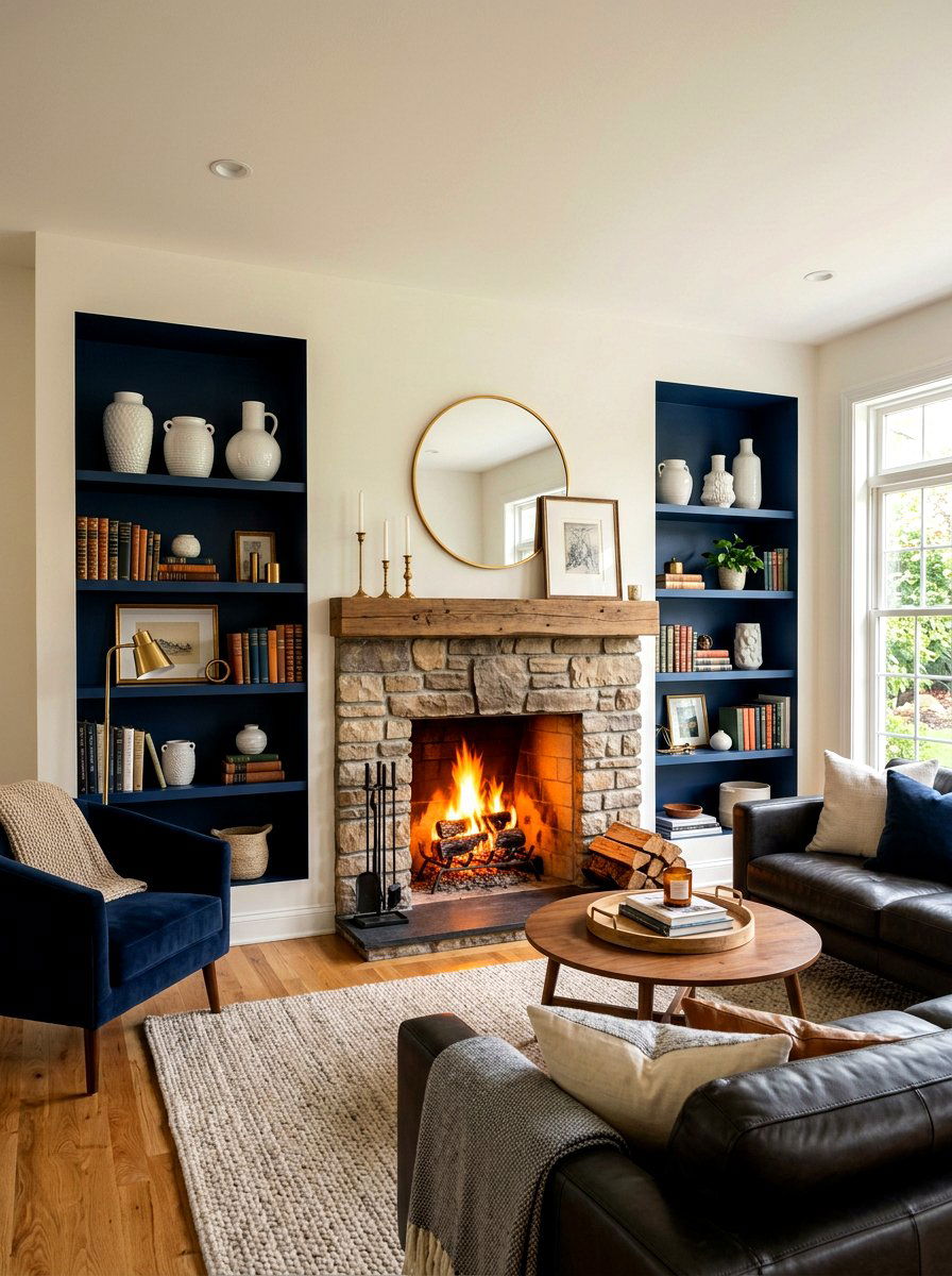 Fireplace Recessed Shelf - 30 recessed shelf ideas