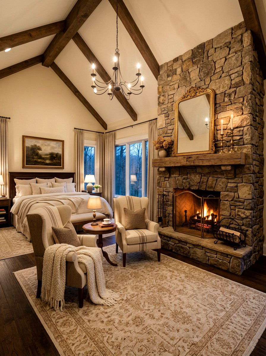 Fireplace Suite Master Bedroom - 30 old money bedroom ideas