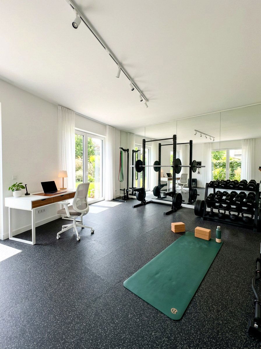 Fitness Home Studio - 30 masculine home studio ideas