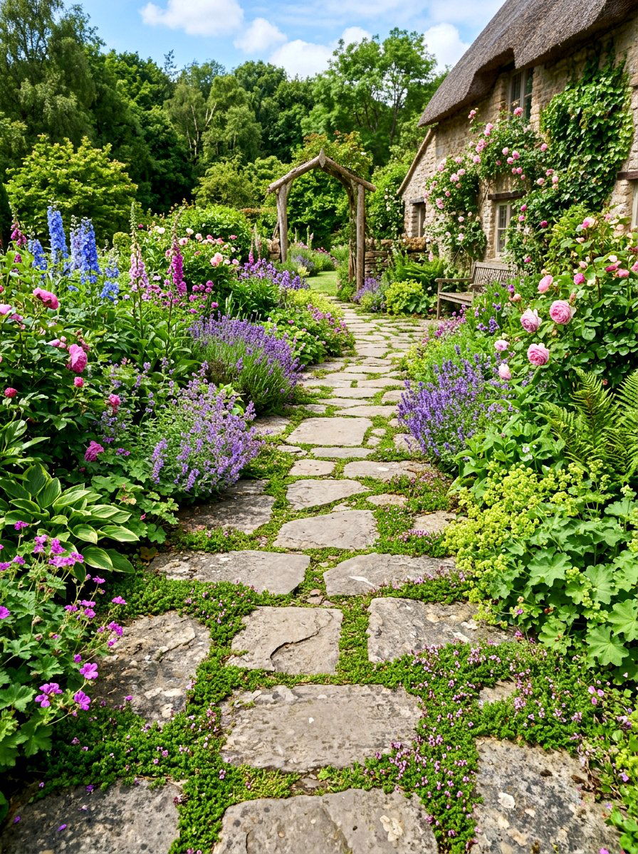 Flagstone Path - 30 drought smart backyard ideas