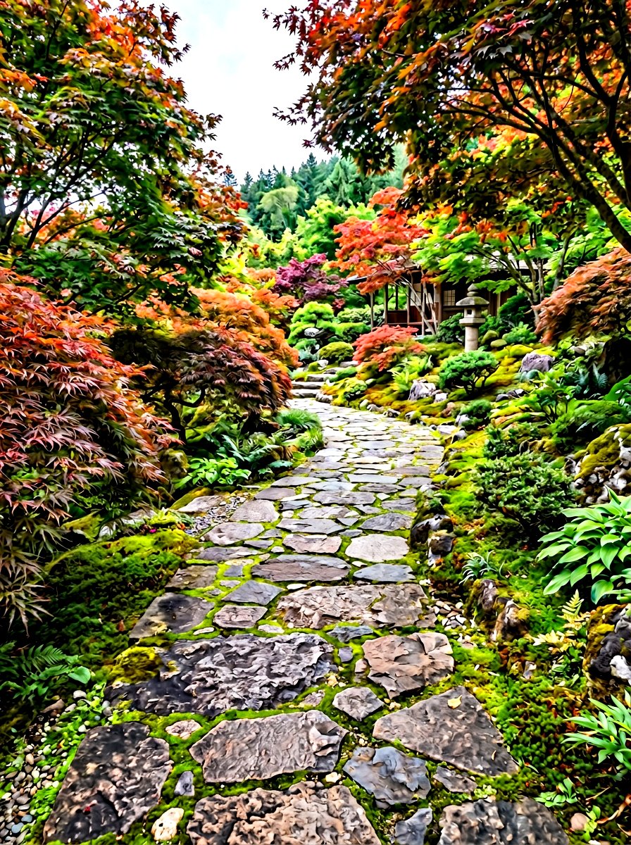 Flagstone Path For Slope - 30 sloped yard landscaping ideas