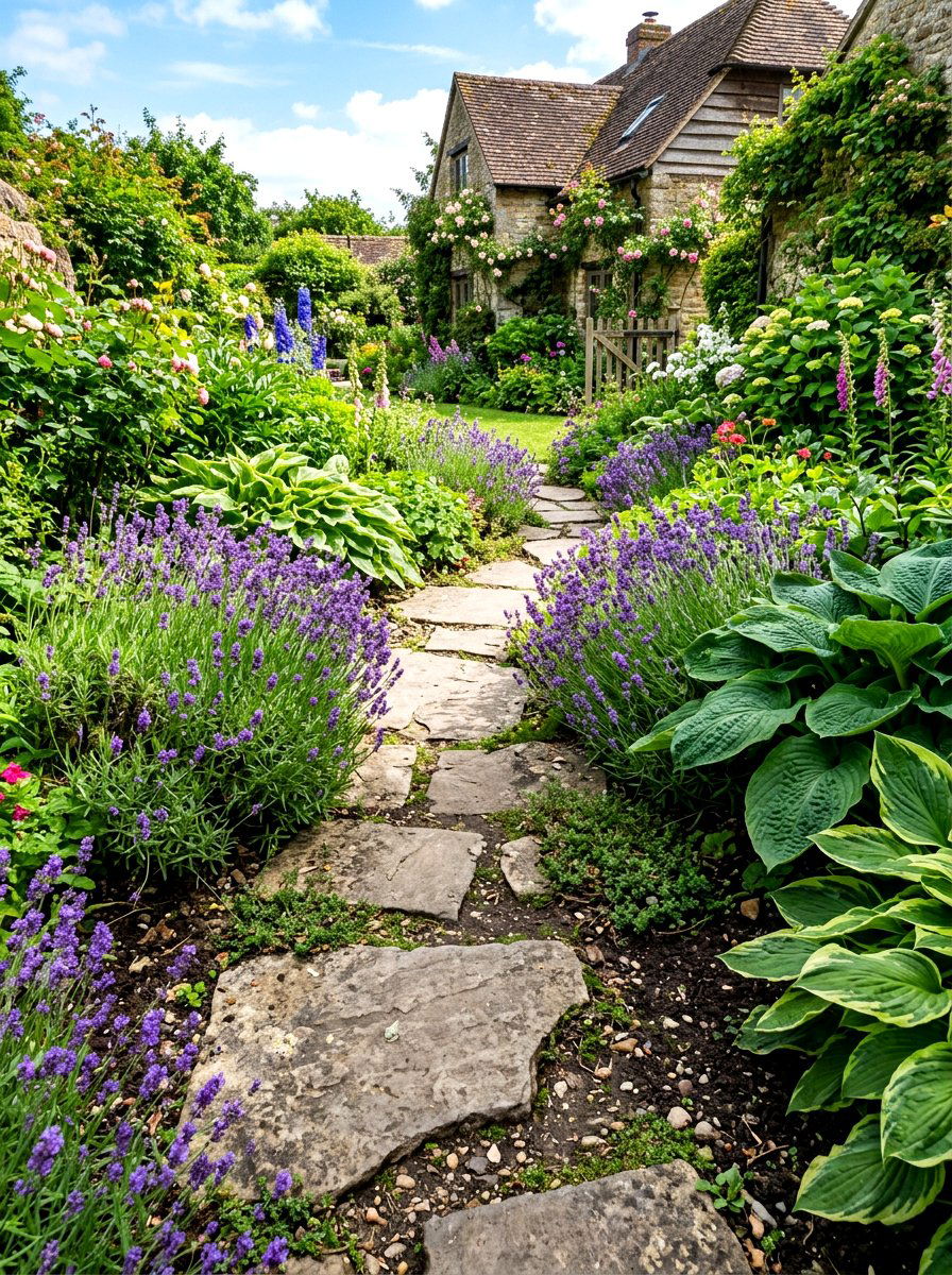 Flagstone Path - 30 backyard walkway ideas