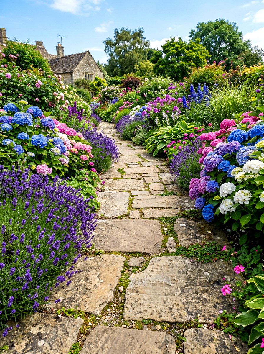 Flagstone Pathway - 30 entertainer backyard ideas
