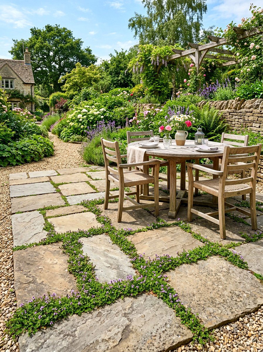 Flagstone Patio - 30 French country garden ideas