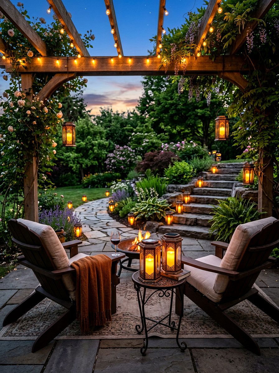 Flameless Candle Solar Lanterns - 30 solar path lantern ideas